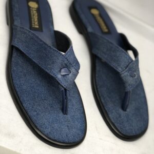 Denim slippers